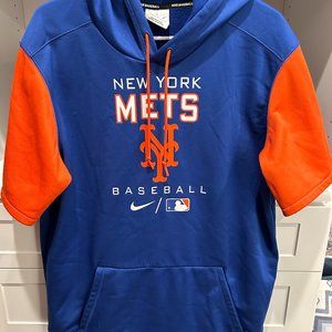 NY Mets Short Sleeved Hoodie Nike